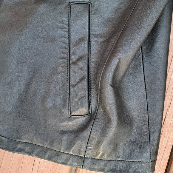 Jos A Bank Mens Leather Jacket XL - Picture 7 of 9